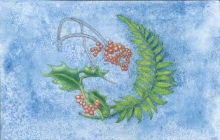 Winterberry and Christmas Fern